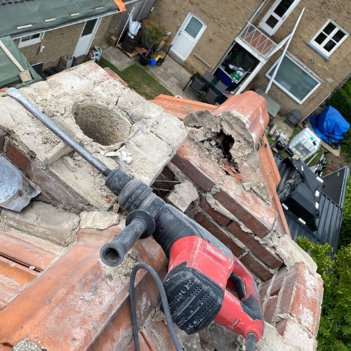 Schoorsteen verwijderen 2